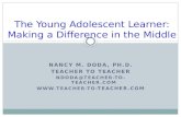 The Young Adolescent Learner: Making a Difference in the Middle