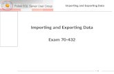 Importing  and  Exporting  Data