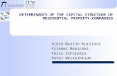 Determinants of The Capital Structure OF Residential PROPERTY COMPANIES