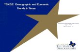 Texas:  Demographic and Economic Trends  in Texas
