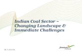Indian  Coal Sector –  Changing  Landscape & Immediate Challenges