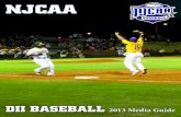 2013 NJCAA DII Baseball Media Guide