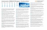 Prayer Calendar January '14