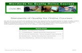 Online Course Standards
