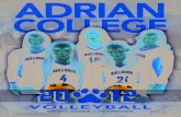 2012 Adrian College Women's Volleyball Media Guide/Yearbook