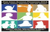 Pine Crest Summer Programs Brochure
