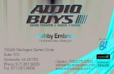 Audio Buys Business card