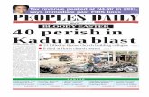 Peoples Daily Newspaper, Monday April 09, 2012