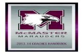 McMaster Coaches Handbook 2013-2014