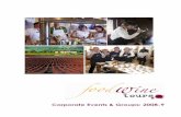 Corporate events & Groups in Spain 2008-09