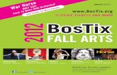 BosTix 2012 Fall Arts