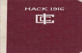 1916 Hack Yearbook