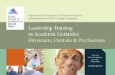 Leadership Training In Academic Geriatrics