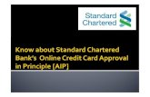 Standard Chartered Bank - Benefits of Online Credit Card AIP