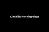 A brief history on typefaces