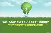 Free Alternate Sources of Energy