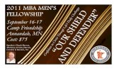 2011 MBA Men's Fellowship Promo Poster