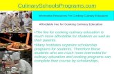 Best Culinary Schools for Cooking Culinary Programs