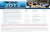 IFDC 2012 Training Calendar Updated 12/22