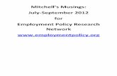 Mitchell's Musings Blog for EPRN: June-Sept. 2012