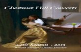 Chestnut Hill Concerts 2013 Season Program Book