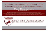 Information Packet for Visiting OU Professors