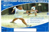 Ontario Badminton Today - 2009 - V34 I3