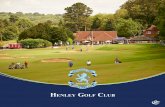 Henley Golf Club Official Corporate Brochure 2013/2014