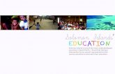 Solomon Islands' Education