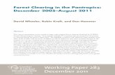 Forest Clearing in the Pantropics: December 2005–August 2011