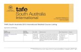 TAFE SA Detailed Couse List 2012
