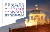Common Themes in the Mission and Identity of the University of Dayton