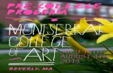 Montserrat Summer Pre-College Art Program