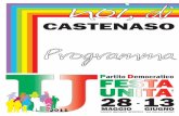 Programma Festa dell'Unità 2011 Castenaso