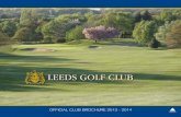 Leeds Golf Club Brochure 2013-14