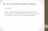 Freecdom Rides and Sit Ins