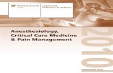 Anesthesiology, Critical Care Medicine & Pain Management