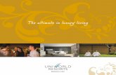 Uniworld Resorts Bengaluru Brochure