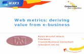 Web Metrics - Deriving value from e-business
