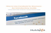 Facebook- How to Use Facebook for Business