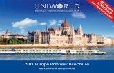 Uniworld 2011 Europe Preview Brochure