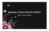 Buying a Piano Bench Online – Main Advantages