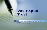 VOX POPULI TRUST