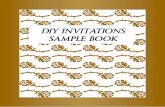 DIY INVITATION SAMPLE BOOK