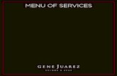 Gene Juarez Service Menu