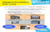 OPPORTUNITIES FOR YOU
