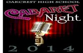 Cabaret Night Program