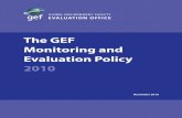 The GEF Monitoring and Evaluation Policy 2010