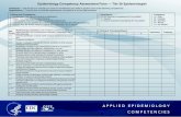 Epidemiology Competency Assessment Form Tier 3b Epi