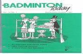Ontario Badminton Today - 1991 - V14 I1